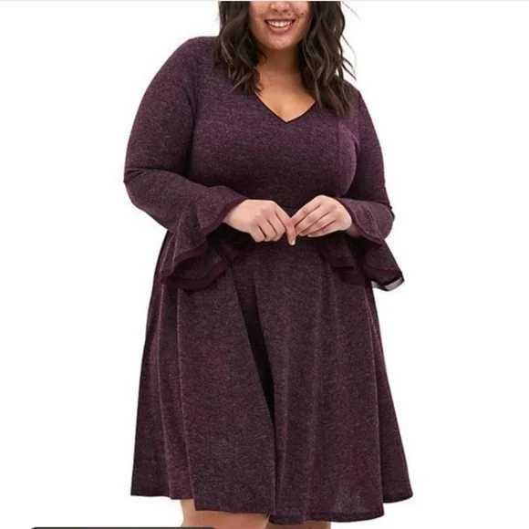 torrid Dresses Torrid Purple Sweater Dress Poshmark
